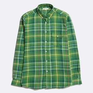 FAR AFIELD Larry M Shirt Flannel Checkered Green